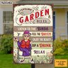 Personalized Gift For Grandma's Garden Rules Metal Sign 26181 1