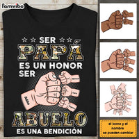 Personalized Gift For Dad Grandpa Spanish Camo Shirt - Hoodie - Sweatshirt 26182 thumb 1