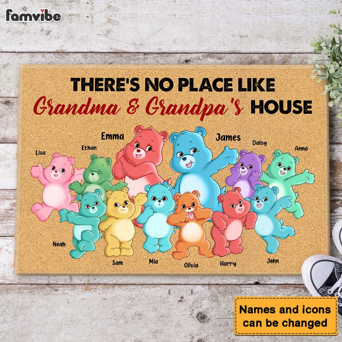 Personalized Gift For Grandparents House Colorful Bears Doormat 26183 1