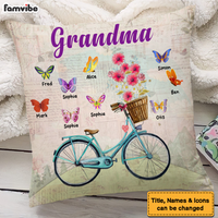 Personalized Gift For Grandma Butterflies Pillow 26189 thumb 1