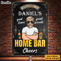 Personalized Gift For Dad Grandpa Home Bar Metal Sign 26192 thumb 1