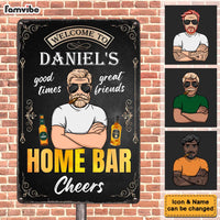 Personalized Gift For Dad Grandpa Home Bar Metal Sign 26192 thumb 1