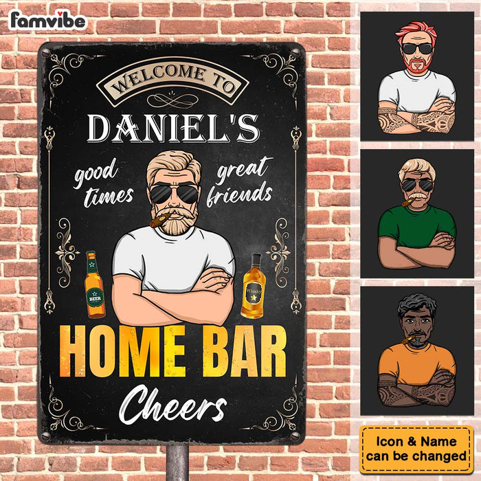 Personalized Gift For Dad Grandpa Home Bar Metal Sign 26192 1