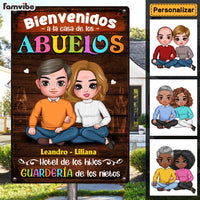 Personalized Gift For Grandparents House Spanish Metal Sign 26195 thumb 1
