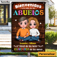 Personalized Gift For Grandparents House Spanish Metal Sign 26195 thumb 1