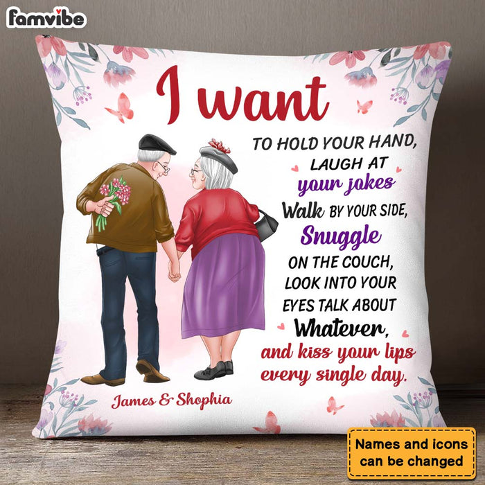 Personalized Gift For Old Couple A True Love Story Pillow 26196 1