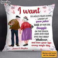 Personalized Gift For Old Couple A True Love Story Pillow 26196 thumb 1