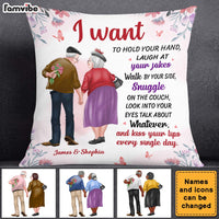 Personalized Gift For Old Couple A True Love Story Pillow 26196 thumb 1