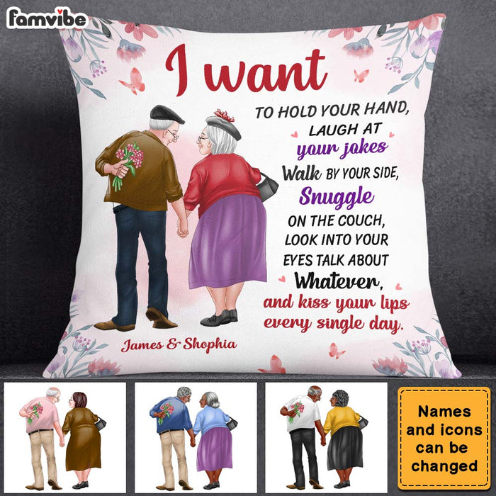 Personalized Gift For Old Couple A True Love Story Pillow 26196 1