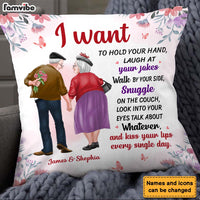 Personalized Gift For Old Couple A True Love Story Pillow 26196 thumb 1