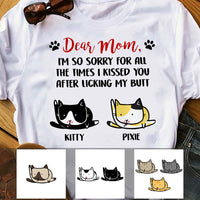 Personalized Sorry The Kisses For Cat Mom Dad T Shirt OB231 30O53 thumb 1