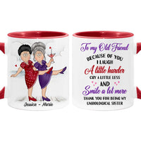 Personalized Gift For Senior Friends Unbiological Sister Mug 26204 thumb 1