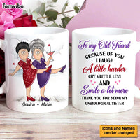Personalized Gift For Senior Friends Unbiological Sister Mug 26204 thumb 1