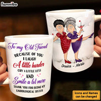 Personalized Gift For Senior Friends Unbiological Sister Mug 26204 thumb 1