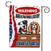 Personalized Gift For Dog Lovers 4th Of July Decoration Area Patrolled By Flag 26207 1