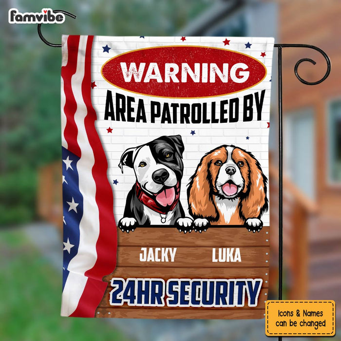 Personalized Gift For Dog Lovers 4th Of July Decoration Area Patrolled By Flag 26207 1
