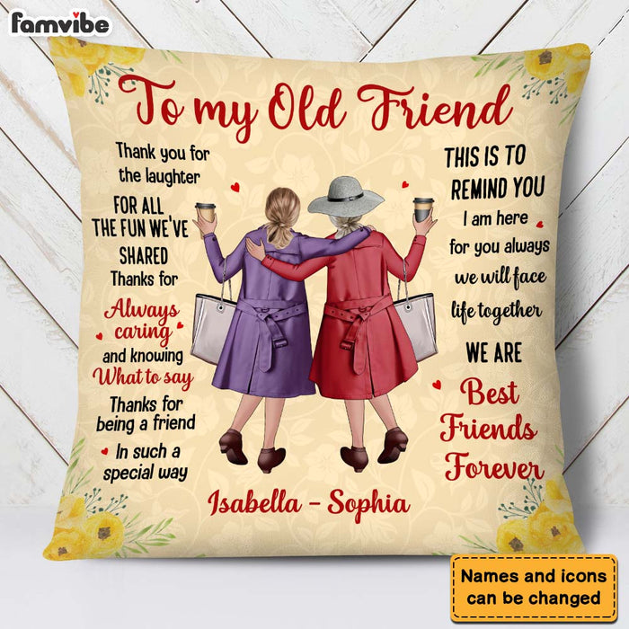 Personalized To My Old Friend Pillow OB182 36O28 26211 1