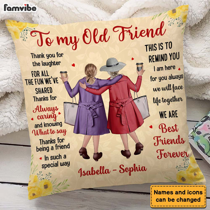 Personalized To My Old Friend Pillow OB182 36O28 26211 1