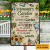 Personalized Gift For Grandma Your Mind Is Garden Metal Sign 26216 1