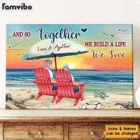 Personalized Gift For Couple We Build A Life We Love Canvas 26217 thumb 1