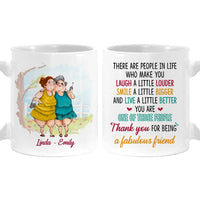 Personalized Gift For Senior Friend Thank You For Being A Fabulous Friend Mug 26224 thumb 1