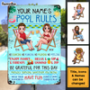 Personalized Gifts For Couples Husband Wife Pool Rules Metal Sign 26225 1