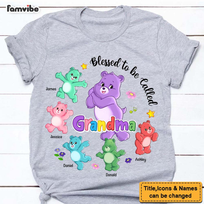Personalized Gift for Grandma Blessed To Be Called Grandma Fun Bear Shirt - Hoodie - Sweatshirt 26226 1