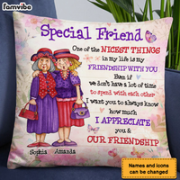Personalized Gift For Friends I Appreciate You And Our Friendship Pillow 26228 thumb 1