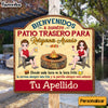 Personalized Gift For Couple Husband Wife Backyard Chillin & Grillin Spanish Patio Wood Sign 26234 1