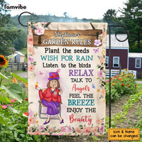 Personalized Gift For Grandma Garden Rules Flag 26236 thumb 1