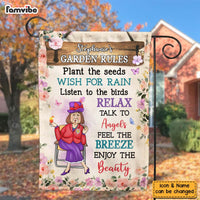 Personalized Gift For Grandma Garden Rules Flag 26236 thumb 1