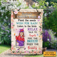 Personalized Gift For Grandma Garden Rules Flag 26236 thumb 1