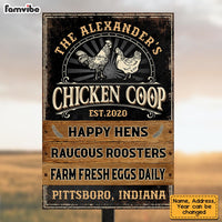 Personalized Gift For Farm Mom Grandma Farm Fresh Eggs Daily Metal Sign 26237 thumb 1