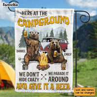 Personalized Camping Bear Campground Gifts For Couples Husband Wife Flag 26239 thumb 1