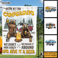 Personalized Camping Bear Campground Gifts For Couples Husband Wife Flag 26239 thumb 1