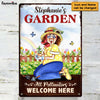 Personalized Gift For Grandma Garden All Pollinators Welcome Here Metal Sign 26243 1