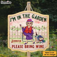 Personalized Garden Gifts For Grandma I'm In The Garden Wood Sign 26246 thumb 1
