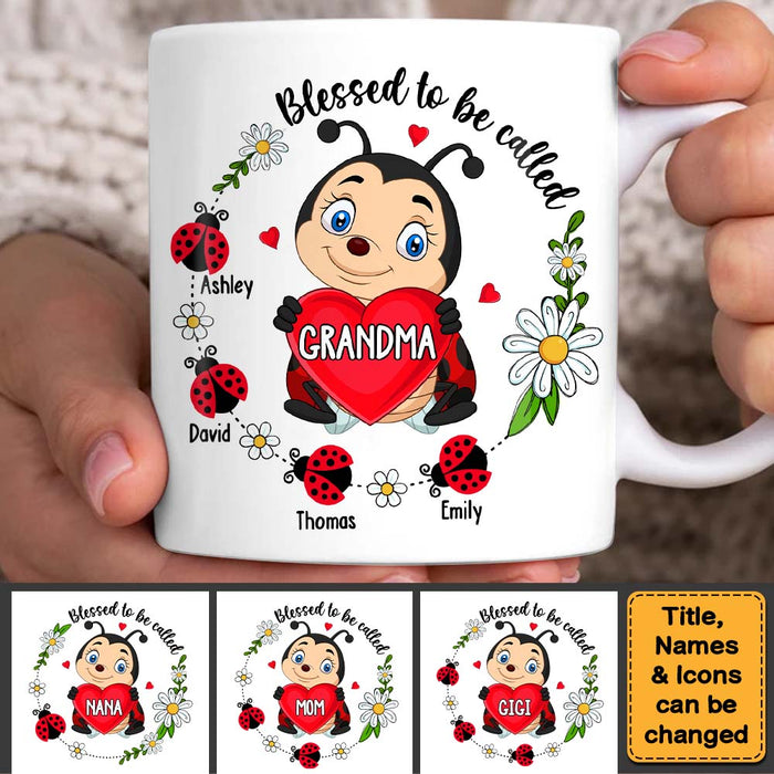 Personalized Blessed To Be Called Grandma Mug 26248 1