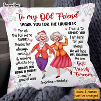 Personalized Gift For Senior Friends  Thank You Pillow 26253 thumb 1