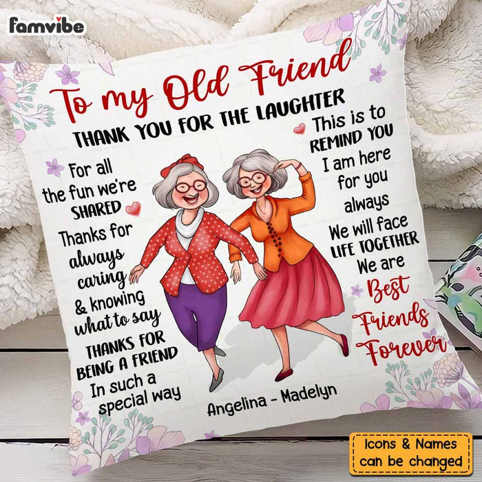 Personalized Gift For Senior Friends  Thank You Pillow 26253 1