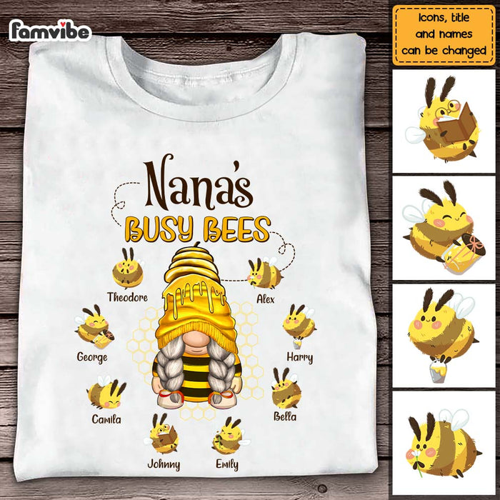 Personalized Gift For Mom Grandma Busy Bees Shirt - Hoodie - Sweatshirt 26259 1