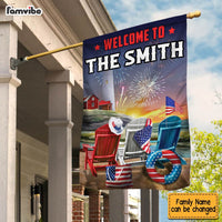 Personalized Gift for Family Welcom To Our Home Flag 26260 thumb 1