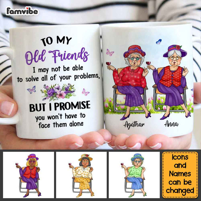 Personalized Gift For Senior Friends You Won't Be Alone Mug 26262 1