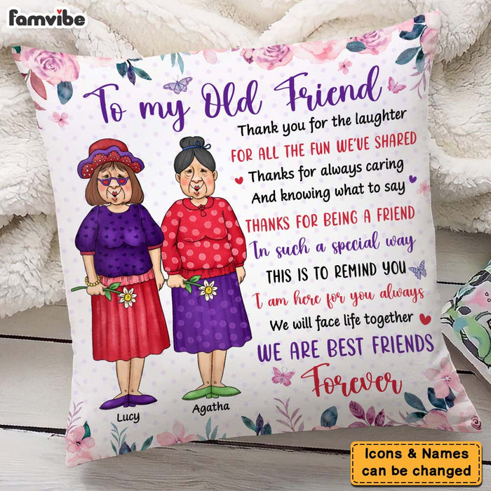 Personalized Gift For Senior Friends Friends Forever Pillow 26264 1