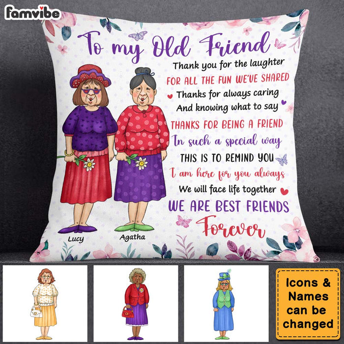 Personalized Gift For Senior Friends Friends Forever Pillow 26264 1
