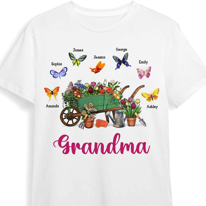 Personalized Gift for Grandma Floral Wheelbarrow Shirt - Hoodie - Sweatshirt 26275 1