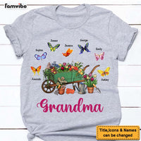 Personalized Gift for Grandma Floral Wheelbarrow Shirt - Hoodie - Sweatshirt 26275 thumb 1