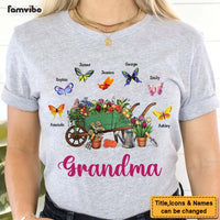 Personalized Gift for Grandma Floral Wheelbarrow Shirt - Hoodie - Sweatshirt 26275 thumb 1