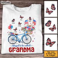 Personalized Gifts For Grandma Bicycle Butterfly Patriotic 4th of July Shirt - Hoodie - Sweatshirt 26276 thumb 1