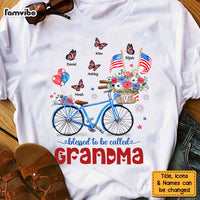 Personalized Gifts For Grandma Bicycle Butterfly Patriotic 4th of July Shirt - Hoodie - Sweatshirt 26276 thumb 1